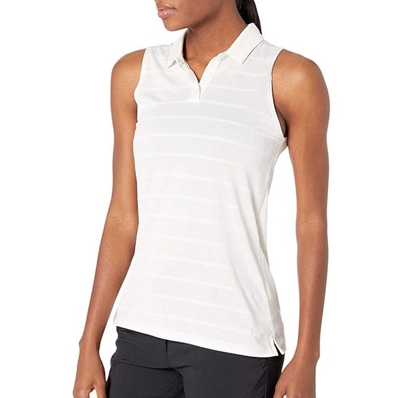 Nike Tops - Nike Women's Dri-FIT Striped Sleeveless Golf Polo